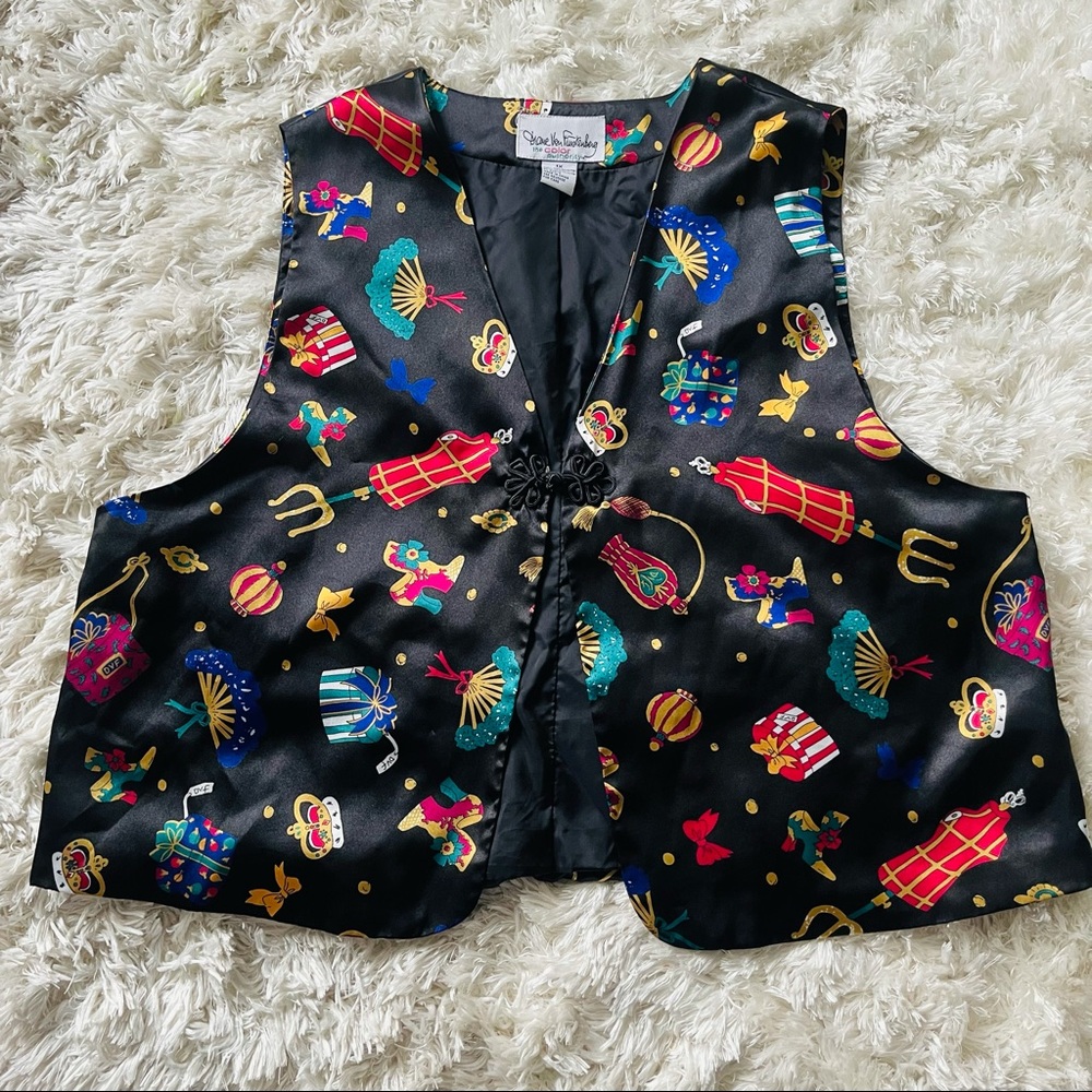 Vintage DVF Women’s Party Vest Size 1X